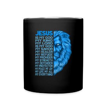 God Bible Jeremiah Christianity religion - Full Colour Mug - black - Front