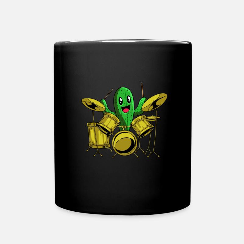 Batterie Batteur Batteur Cactus - Mug uni - noir