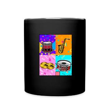 Spielmannszug Batterie Pop Art - Mug uni - noir - Devant