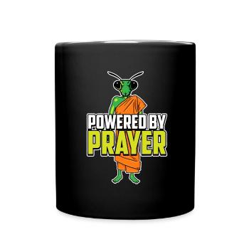 Kung Fu Gottesanbeterin - Tasse einfarbig - Schwarz - Vorne