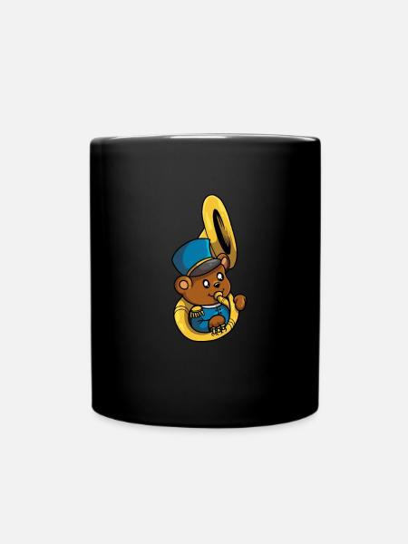 Fanfare Procession Tuba Bear - Mug uni - noir