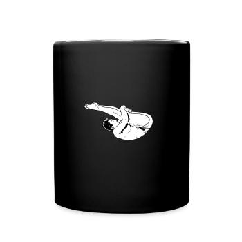 Turmspringen Turmspringer - Tasse einfarbig - Schwarz - Vorne