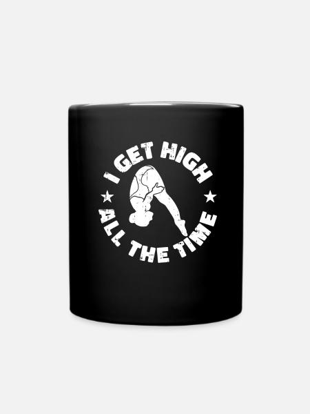 Diving Diver Joke - Full Colour Mug - black