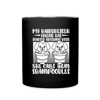 Coiffeur Coiffeur Chiens - Mug uni - noir - Devant