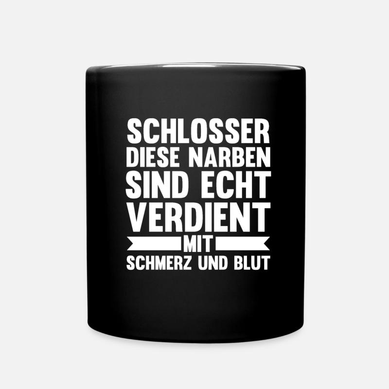 Schmied Metallbauer Schlosser - Tasse einfarbig - Schwarz