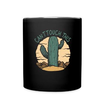 Jardin de cactus - Mug uni - noir - Devant