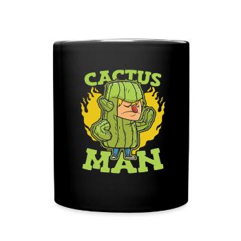 Jardin de cactus - Mug uni - noir - Devant