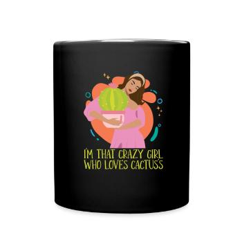 Jardin de cactus - Mug uni - noir - Devant