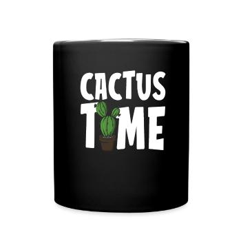 Jardin de cactus - Mug uni - noir - Devant