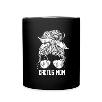 Jardin de cactus - Mug uni - noir - Devant