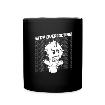 Jardin de cactus - Mug uni - noir - Devant