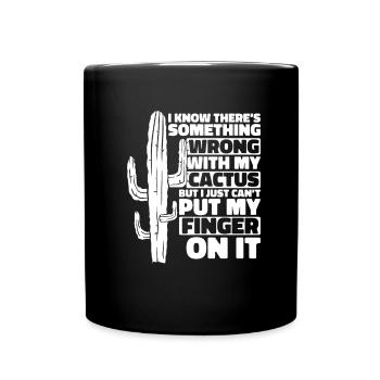 Jardin de cactus - Mug uni - noir - Devant