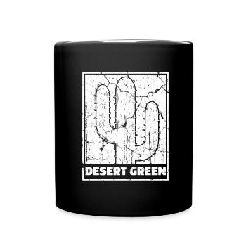 Jardin de cactus - Mug uni - noir - Devant