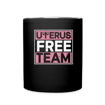 Hysterektomie - Tasse einfarbig - Schwarz - Vorne