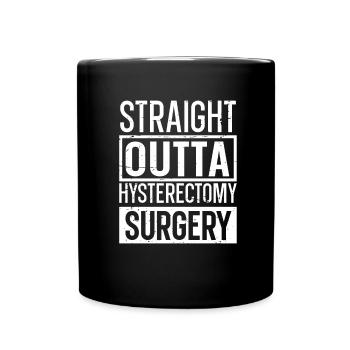 Hysterektomie - Tasse einfarbig - Schwarz - Vorne