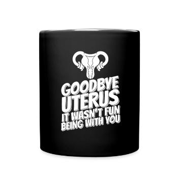Hysterektomie - Tasse einfarbig - Schwarz - Vorne