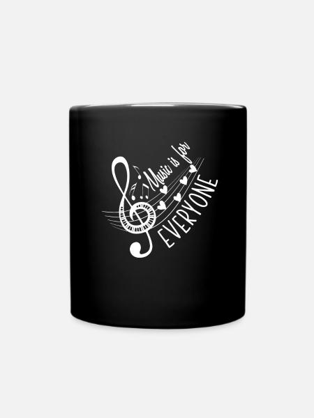 Musiklehrer Musik Lehrer - Tasse einfarbig - Schwarz