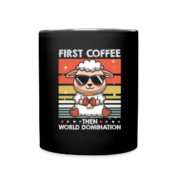 Drôle de mouton - Mug uni - noir - Devant