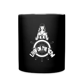 Casque de voilier à voile - Mug uni - noir - Devant