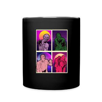 Zombie Halloween Gruselig - Tasse einfarbig - Schwarz - Vorne