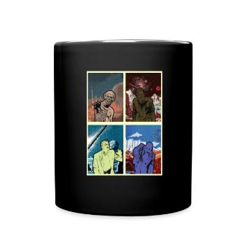 Zombie Halloween Gruselig - Tasse einfarbig - Schwarz - Vorne