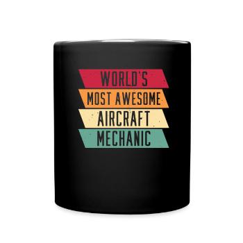 Mécanicien d’avion - Mug uni - noir - Devant