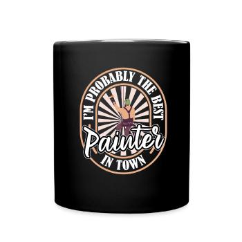 Painter Varnisher Humor - Full Colour Mug - black - Front