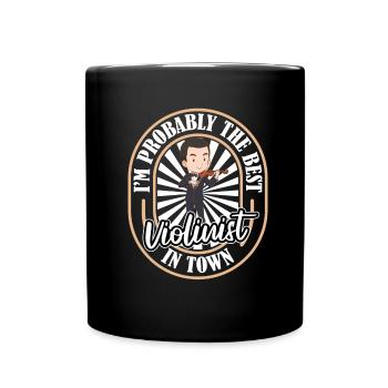Violin Violin Funny - Full Colour Mug - black - Front