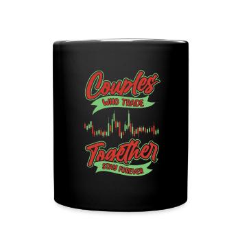Paire Day Trading Day Trader - Mug uni - noir - Devant