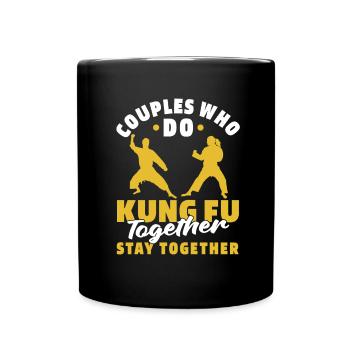 Kung Fu Couple - Full Colour Mug - black - Front