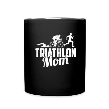 Triathlon Triathlete Mama - Full Colour Mug - black - Front