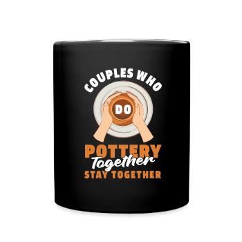 Couple de poterie - Mug uni - noir - Devant