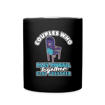Pinball Pair - Full Colour Mug - black - Front