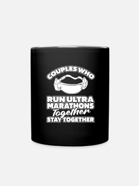 Ultramarathon Paar - Tasse einfarbig - Schwarz