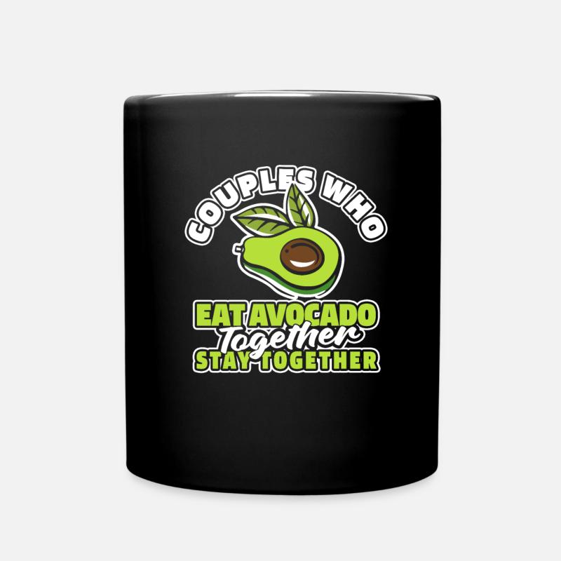 Avocado Paar - Tasse einfarbig - Schwarz
