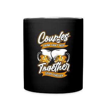 Craft Beer Craft Beer Pair - Full Colour Mug - black - Front