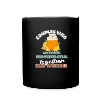 Kombucha pair - Full Colour Mug - black - Front
