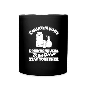 Kombucha pair - Full Colour Mug - black - Front
