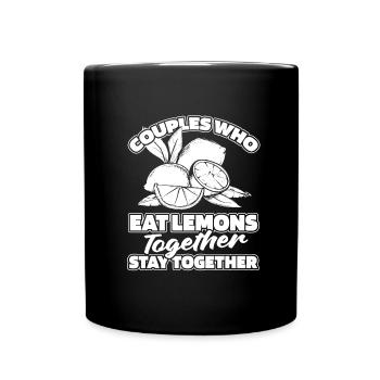 Lemon pair - Full Colour Mug - black - Front