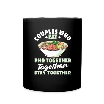Pho Bowl Paar - Tasse einfarbig - Schwarz - Vorne