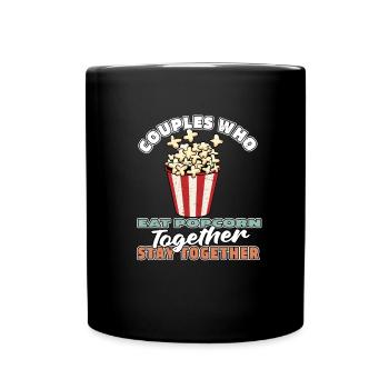 Popcorn Pair - Full Colour Mug - black - Front
