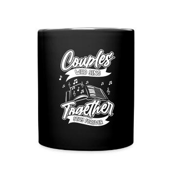 Couple de choristes - Mug uni - noir - Devant