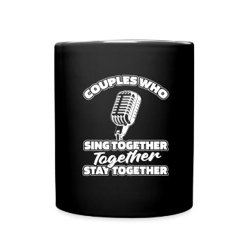 Couple de choristes - Mug uni - noir - Devant