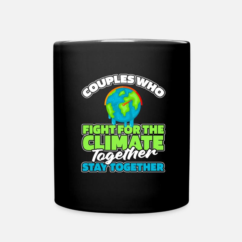 Couple de protection contre le changement climatique - Mug uni - noir