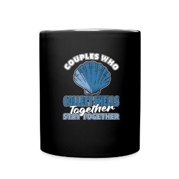 Shell pair - Full Colour Mug - black - Front