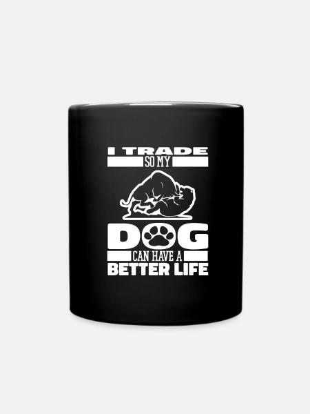 Day Trading Day Trader Hund - Tasse einfarbig - Schwarz