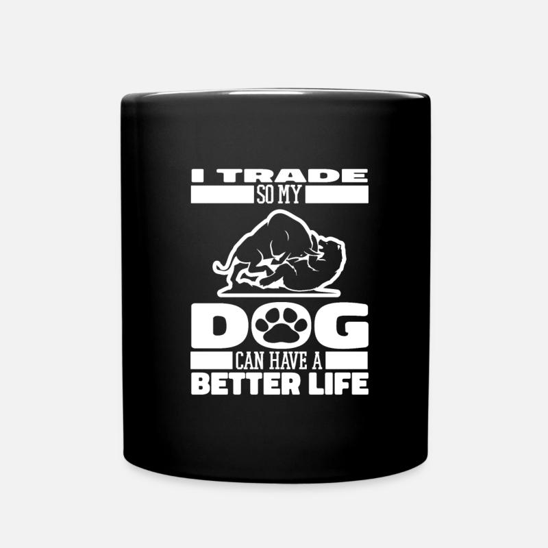 Day Trading Day Trader Hund - Tasse einfarbig - Schwarz