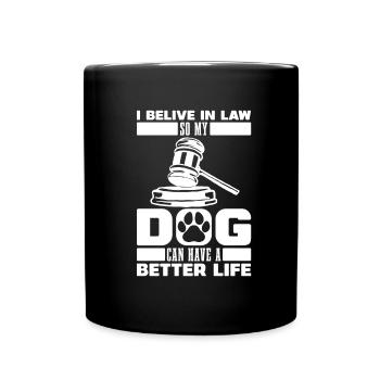 Lawyer Lawyer Jura Hund - Full Colour Mug - black - Front