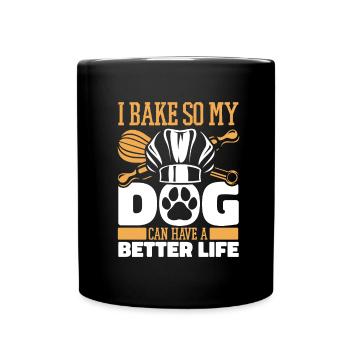 Baking Baker Bakery Dog - Mug uni - noir - Devant