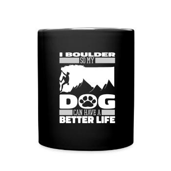 Bloc Chien de bloc - Mug uni - noir - Devant